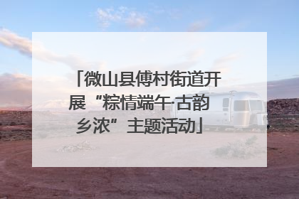 微山县傅村街道开展“粽情端午·古韵乡浓”主题活动