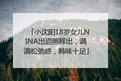 小沈阳18岁女儿NINA出道照释出，满满松弛感，韩味十足