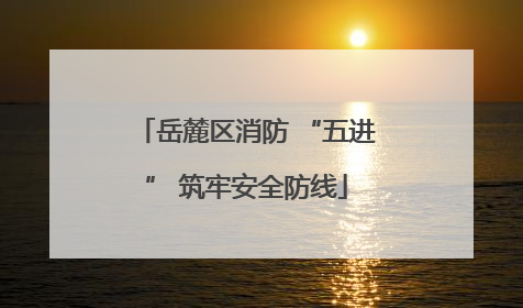 岳麓区消防 “五进” 筑牢安全防线