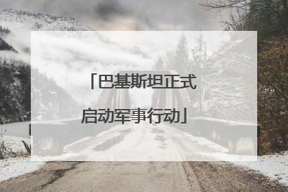 巴基斯坦正式启动军事行动