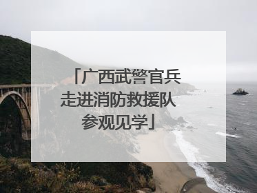 广西武警官兵走进消防救援队参观见学