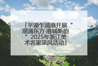 平湖乍浦港开展“潮涌东方·港城新韵”2025年浙江美术名家采风活动