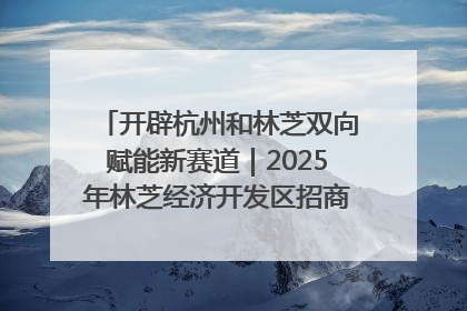 开辟杭州和林芝双向赋能新赛道｜2025年林芝经济开发区招商引资（杭州）推介展销活动在杭举办