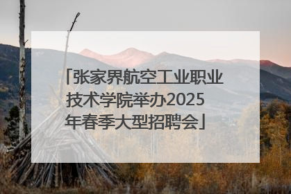 张家界航空工业职业技术学院举办2025年春季大型招聘会