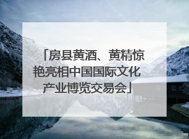 房县黄酒、黄精惊艳亮相中国国际文化产业博览交易会