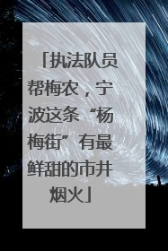 执法队员帮梅农，宁波这条“杨梅街”有最鲜甜的市井烟火