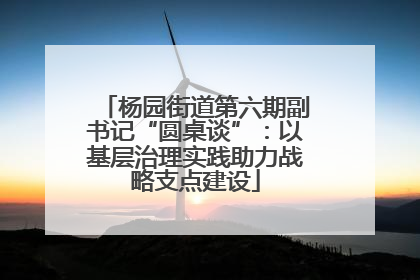 杨园街道第六期副书记“圆桌谈”：以基层治理实践助力战略支点建设