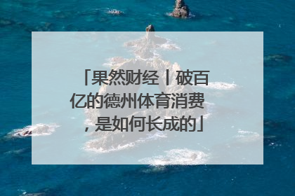 果然财经丨破百亿的德州体育消费，是如何长成的