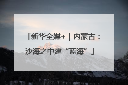 新华全媒+｜内蒙古：沙海之中建“蓝海”