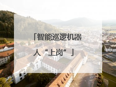智能巡逻机器人“上岗”