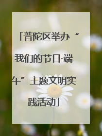 普陀区举办“我们的节日·端午”主题文明实践活动
