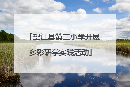 望江县第三小学开展多彩研学实践活动