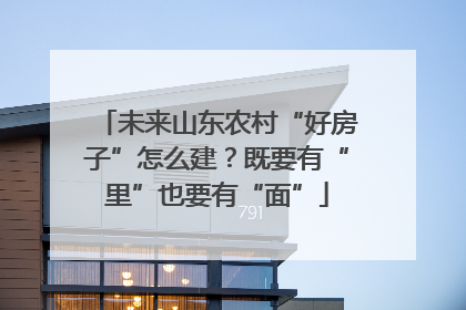 未来山东农村“好房子”怎么建？既要有“里”也要有“面”