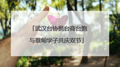 武汉台协携台商台胞与蔡甸学子共庆双节