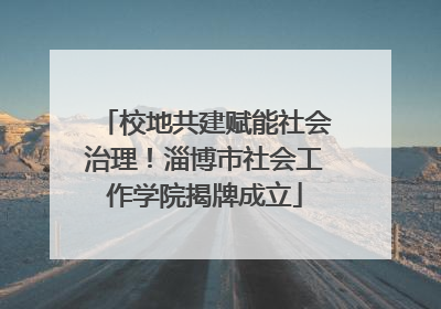 校地共建赋能社会治理！淄博市社会工作学院揭牌成立