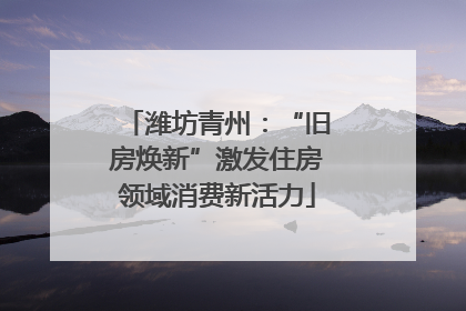 潍坊青州：“旧房焕新”激发住房领域消费新活力