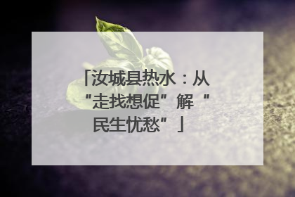 汝城县热水：从“走找想促”解“民生忧愁”