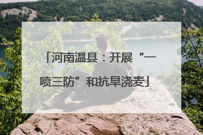 河南温县：开展“一喷三防”和抗旱浇麦