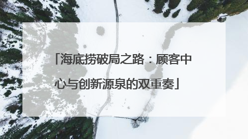 海底捞破局之路：顾客中心与创新源泉的双重奏