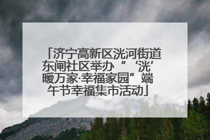 济宁高新区洸河街道东闸社区举办“‘洸’暖万家·幸福家园”端午节幸福集市活动