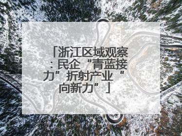 浙江区域观察：民企“青蓝接力”折射产业“向新力”