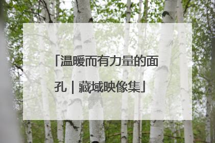 温暖而有力量的面孔｜藏域映像集