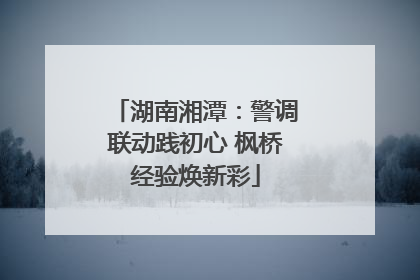 湖南湘潭：警调联动践初心 枫桥经验焕新彩