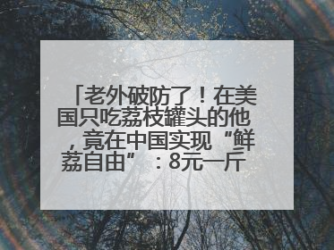 老外破防了！在美国只吃荔枝罐头的他，竟在中国实现“鲜荔自由”：8元一斤敞开吃！