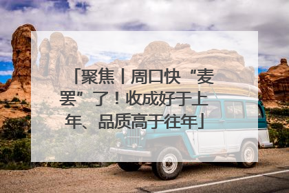 聚焦丨周口快“麦罢”了！收成好于上年、品质高于往年