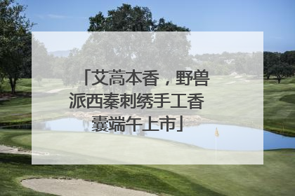 艾蒿本香，野兽派西秦刺绣手工香囊端午上市