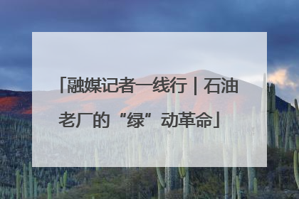 融媒记者一线行｜石油老厂的“绿”动革命