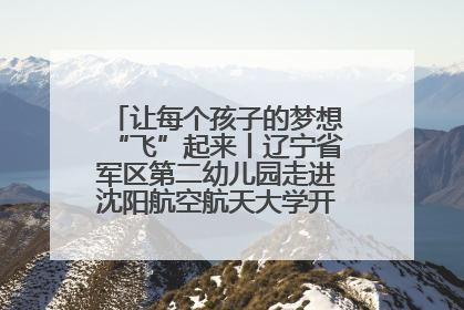 让每个孩子的梦想“飞”起来丨辽宁省军区第二幼儿园走进沈阳航空航天大学开展爱国主义教育
