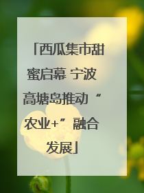 西瓜集市甜蜜启幕 宁波高塘岛推动“农业+”融合发展