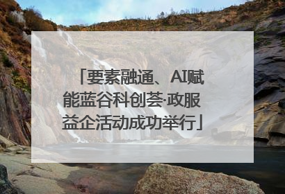 要素融通、AI赋能蓝谷科创荟·政服益企活动成功举行