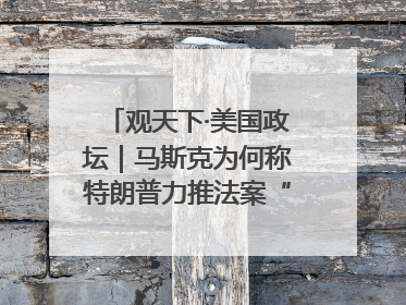 观天下·美国政坛｜马斯克为何称特朗普力推法案“令人作呕”