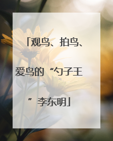 观鸟、拍鸟、爱鸟的“勺子王”李东明