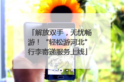 解放双手，无忧畅游！“轻松游河北”行李寄递服务上线