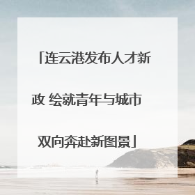 连云港发布人才新政 绘就青年与城市双向奔赴新图景