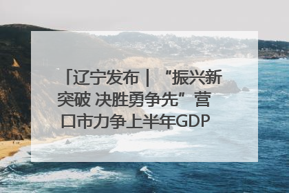 辽宁发布｜“振兴新突破 决胜勇争先”营口市力争上半年GDP增长6%左右