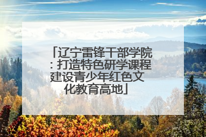 辽宁雷锋干部学院：打造特色研学课程 建设青少年红色文化教育高地