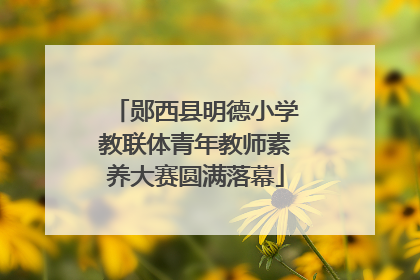 郧西县明德小学教联体青年教师素养大赛圆满落幕