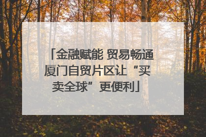 金融赋能 贸易畅通 厦门自贸片区让“买卖全球”更便利