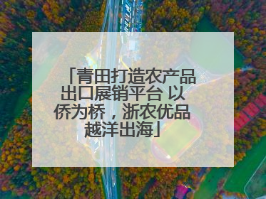 青田打造农产品出口展销平台 以侨为桥，浙农优品越洋出海