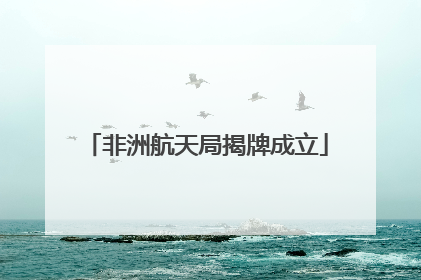非洲航天局揭牌成立