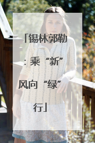 锡林郭勒：乘“新”风向“绿”行
