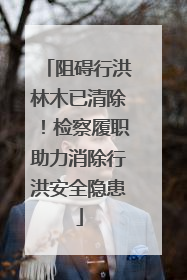 阻碍行洪林木已清除！检察履职助力消除行洪安全隐患