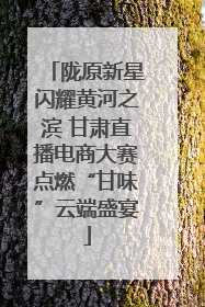 陇原新星闪耀黄河之滨 甘肃直播电商大赛点燃“甘味”云端盛宴