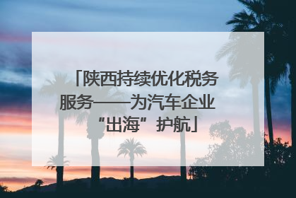陕西持续优化税务服务——为汽车企业“出海”护航