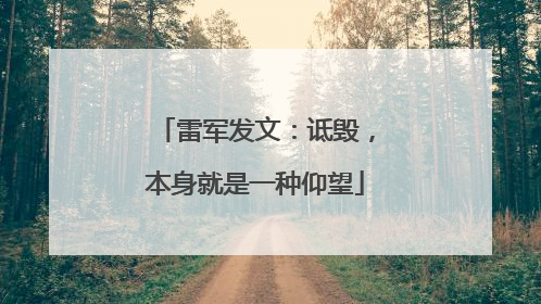 雷军发文：诋毁，本身就是一种仰望