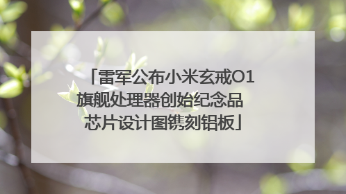 雷军公布小米玄戒O1旗舰处理器创始纪念品 芯片设计图镌刻铝板